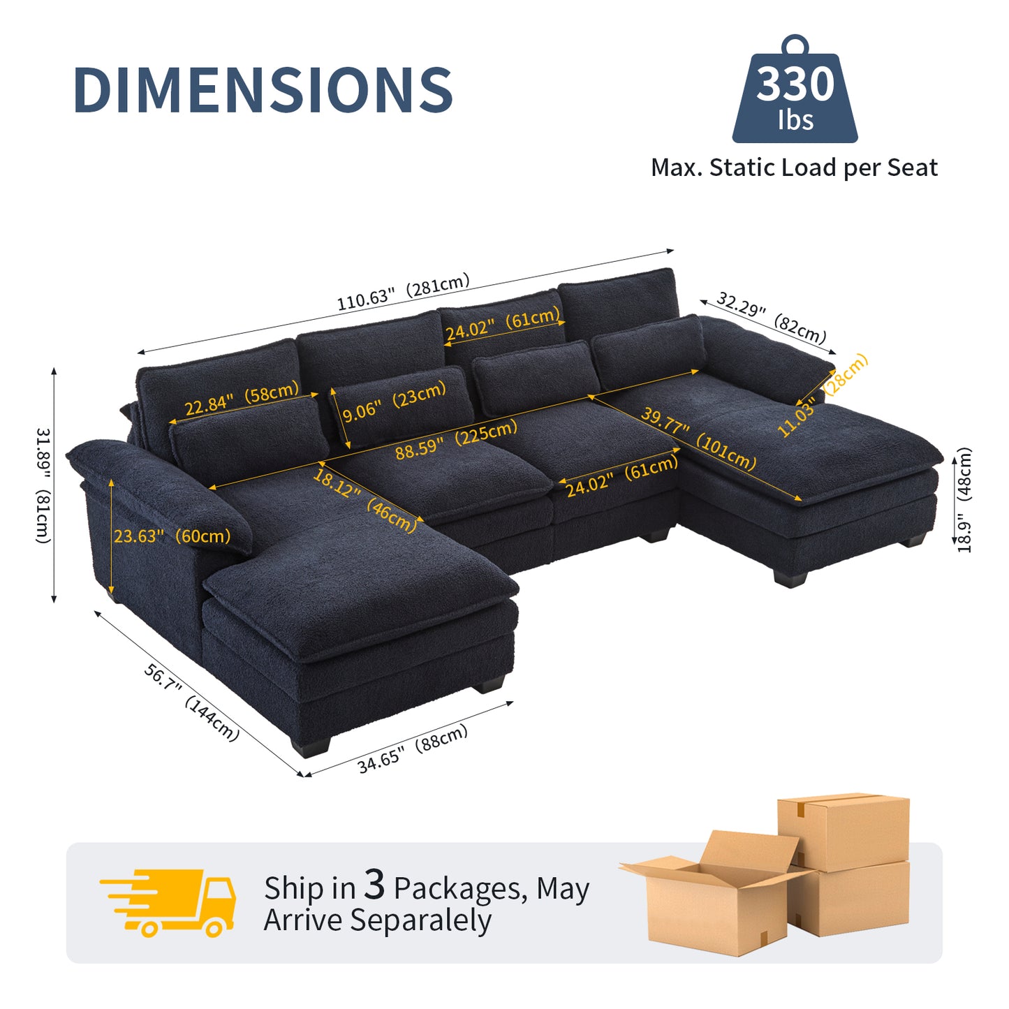 capri l-shaped sofa combination sofa with stirrups, available with dark seats