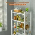 Capri 4-Tier Over-the-Toilet Storage Shelf, Bathroom Organizer Shelf Over Toilet, Freestanding Space Saver Rack with Adjustable Shelf and Basket, White
