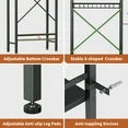 Capri Over The Toilet Storage, 4-Tier Freestanding Bathroom Shelf, above Toilet Space Saver Rack, Black