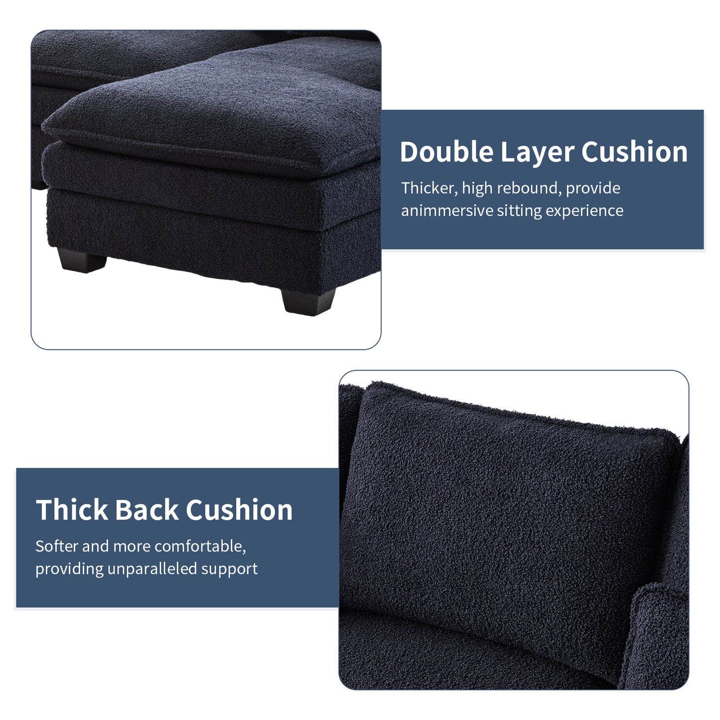 capri l-shaped sofa combination sofa with stirrups, available with dark seats