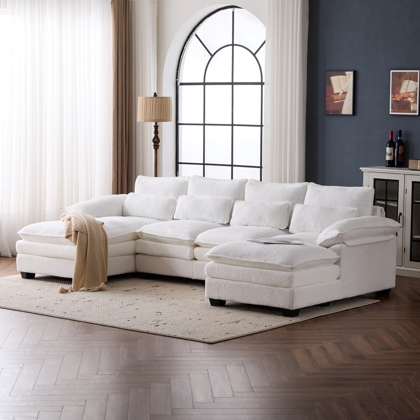 capri l-shaped sofa combination sofa with stirrups, available with dark seats