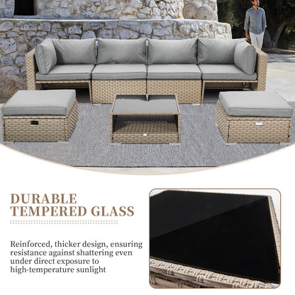 Capri 5 Pieces Outdoor Conversation Chaise Lounge Furniture