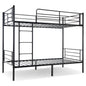 Twin-Over-Full Metal Bunk Bed with Ladder and Guardrails