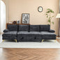 capri  Comfortable Chenille U-Shaped Sectional Sofa Couch