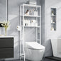 Capri 3-Shelf Over the Toilet Storage, Freestanding Metal Bathroom Organizers and Storage Shelf, White