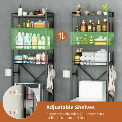 Capri over-the-toilet storage shelf