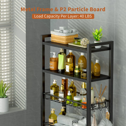 Capri over-the-toilet storage shelf
