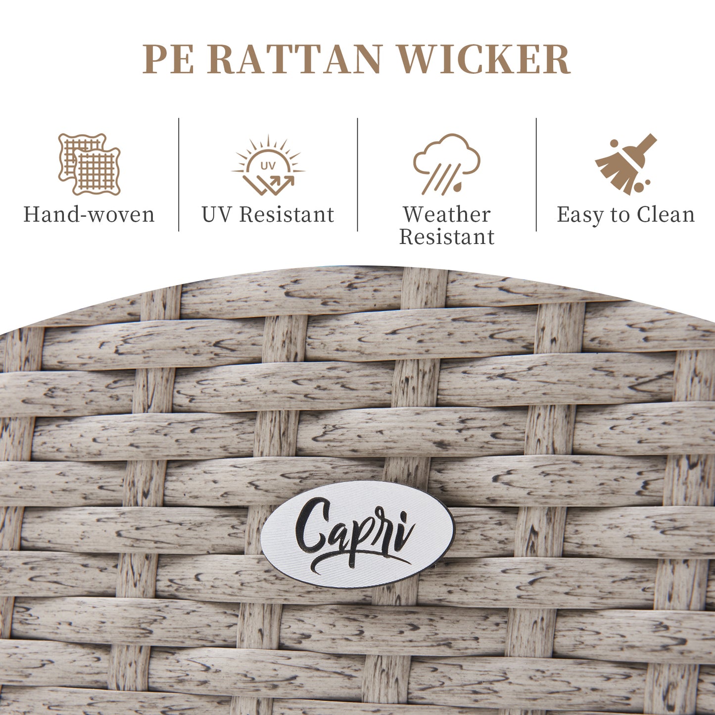 Double Wicker Sofa Set