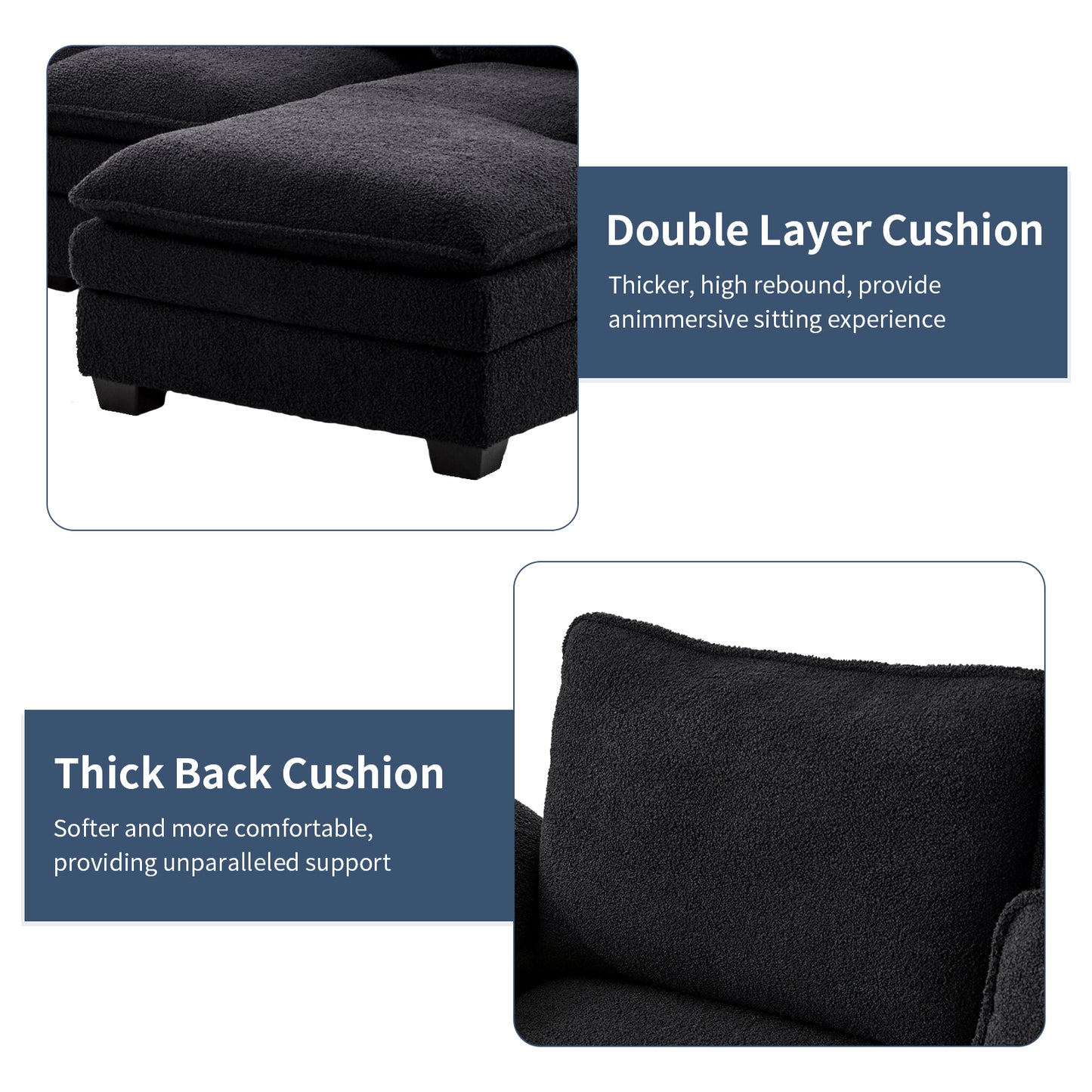capri l-shaped sofa combination sofa with stirrups, available with dark seats