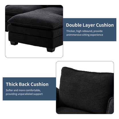 capri l-shaped sofa combination sofa with stirrups, available with dark seats