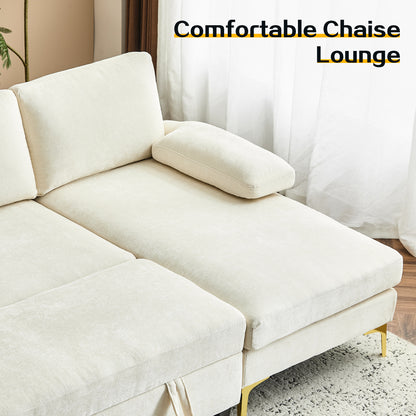 capri  Comfortable Chenille U-Shaped Sectional Sofa Couch