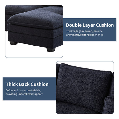 capri l-shaped sofa combination sofa with stirrups, available with dark seats