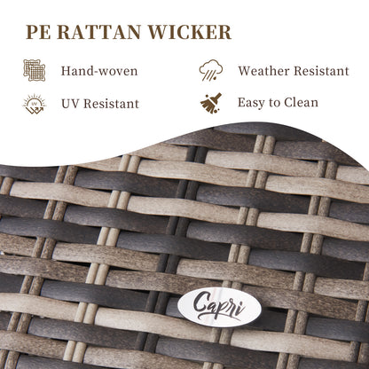 Capri 7 Pieces Patio Wicker Furniture Set