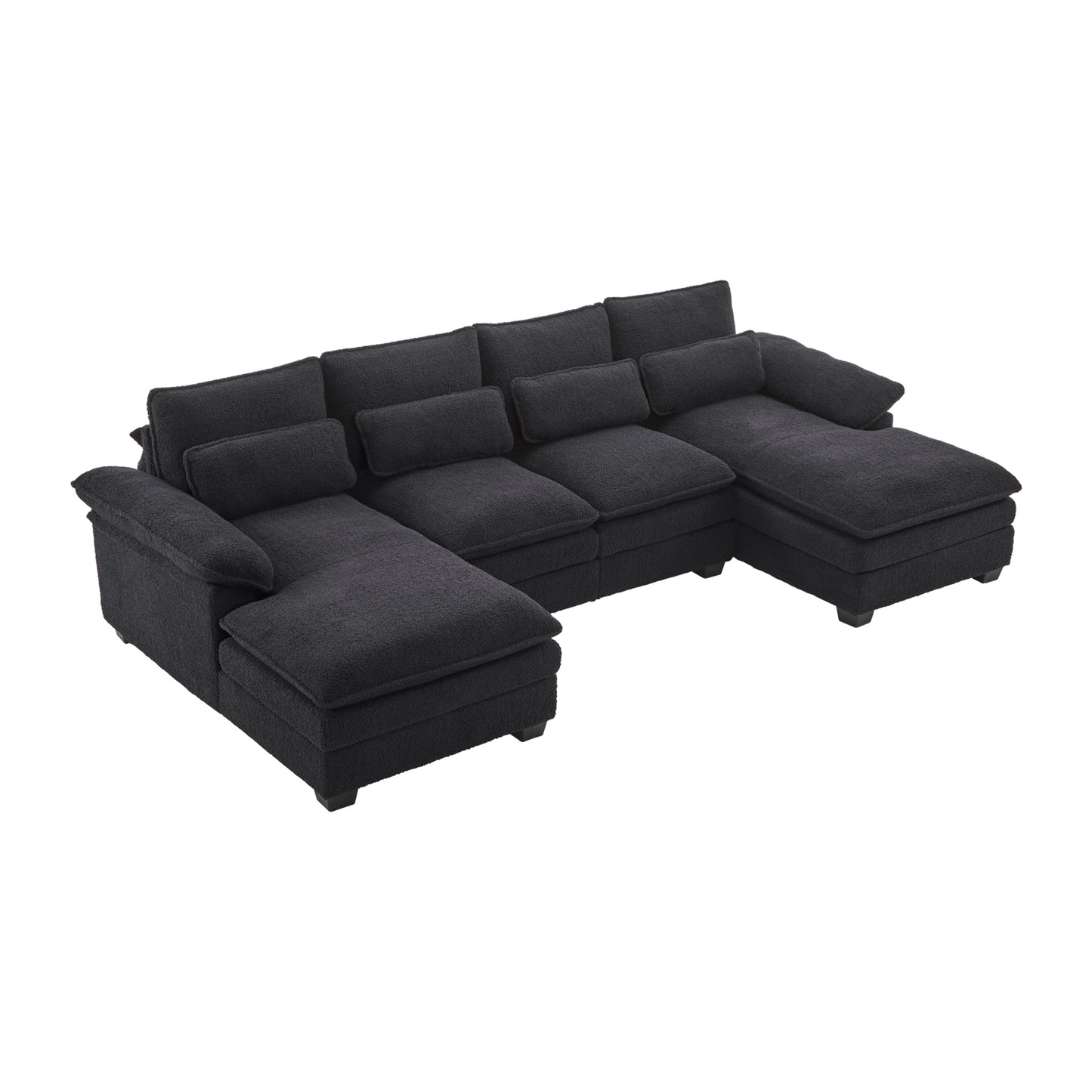 capri l-shaped sofa combination sofa with stirrups, available with dark seats